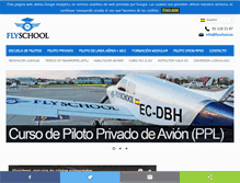 Tablet Screenshot of flyschool.es
